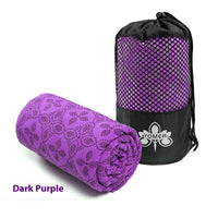 HKM-955091 Yoga Towel - Anti-Slip Sweat Absorbing Mat, Multiple Colors Available (183 x 63 cm)