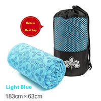 HKM-955091 Yoga Towel - Anti-Slip Sweat Absorbing Mat, Multiple Colors Available (183 x 63 cm)
