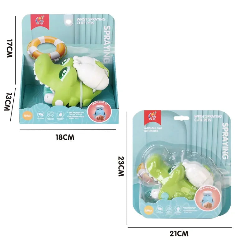 HKM-955475 Animal Shape Wrist Water Shooter for Outdoor Fun, Ages 5-13, Electronic Toy, Plastic Material