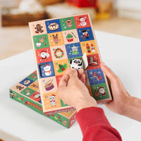 HKM-955795 24-Grid Christmas Gift Box with Surprise Calendar Design, 25x17x4 cm