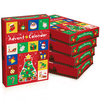 HKM-955795 24-Grid Christmas Gift Box with Surprise Calendar Design, 25x17x4 cm