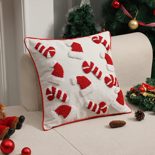 HKM-955795 Modern Minimalist Christmas Tufted Pillow Cover - Available in Multiple Sizes