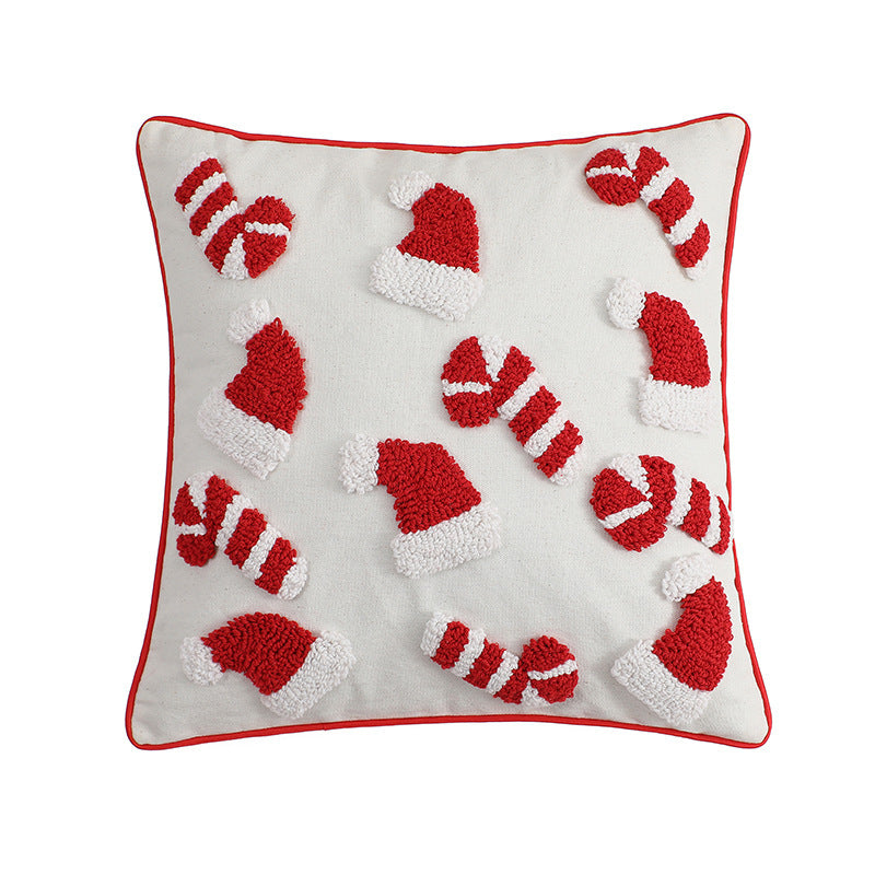 HKM-955795 Modern Minimalist Christmas Tufted Pillow Cover - Available in Multiple Sizes