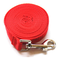 HKM-955795 Solid Color Dog Leash with Zinc Alloy Hook - Durable and Versatile for Long-Distance Control