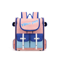 HKM-955859 Breathable Portable Pet Backpack in Stripes - Medium Oxford Material, Holds Up to 7.50kg