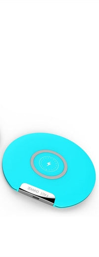 HKM-955859 Desktop Wireless Charger Q20 - Fast Charge 10W & General Charge 5W Options, Available in Black, White, Blue