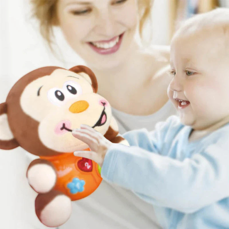 KTX-955923 Soft Elephant Plush Toy with Sound for Infants and Toddlers, Ideal for Newborn Sleep and Comfort