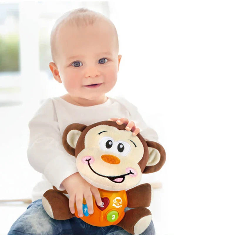 KTX-955923 Soft Elephant Plush Toy with Sound for Infants and Toddlers, Ideal for Newborn Sleep and Comfort