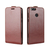 HKM-955923 Stylish Wallet Case for Huawei Honor 7X - TPU and Leather with Card Slots