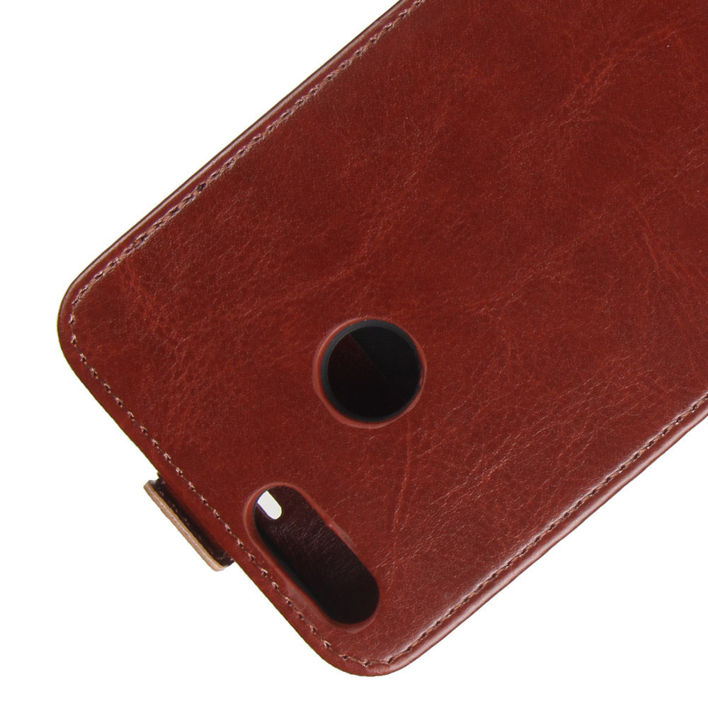 HKM-955923 Stylish Wallet Case for Huawei Honor 7X - TPU and Leather with Card Slots