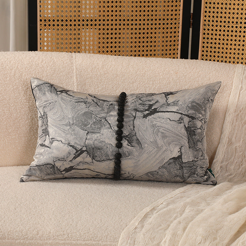 HKM-955987 Multi-Color Cotton and Linen 45x45cm Pillowcase in New Chinese Style