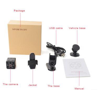 HKM-956179 Wireless Mini Camera with Motion Detection and IR Night Vision - 1080P Small Recorder