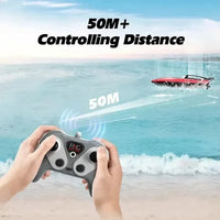 HKM-956243 2.4G High-Speed Remote Control Boat with Twin Propellers for Outdoor Fun