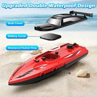 HKM-956243 2.4G High-Speed Remote Control Boat with Twin Propellers for Outdoor Fun