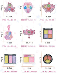 HKM-956627 Children's Mini Makeup Set - Princess Makeup Table Accessories for Ages 5-15 Years - Plastic, Flashing Colors