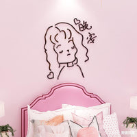HKM-956755 Acrylic 3D Wall Stickers for Bedroom Decor - Available in Multiple Sizes
