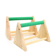 HKM-956755 Solid Wood Bird Perch Stand with Random Color Variations