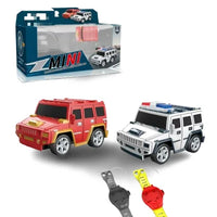 HKM-956819 Alloy Off-Road Remote Control Watch Car - Electric Mini Vehicle for Kids, USB Rechargeable, Indoor/Outdoor Use