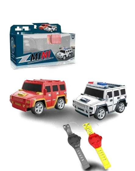HKM-956819 Alloy Off-Road Remote Control Watch Car - Electric Mini Vehicle for Kids, USB Rechargeable, Indoor/Outdoor Use