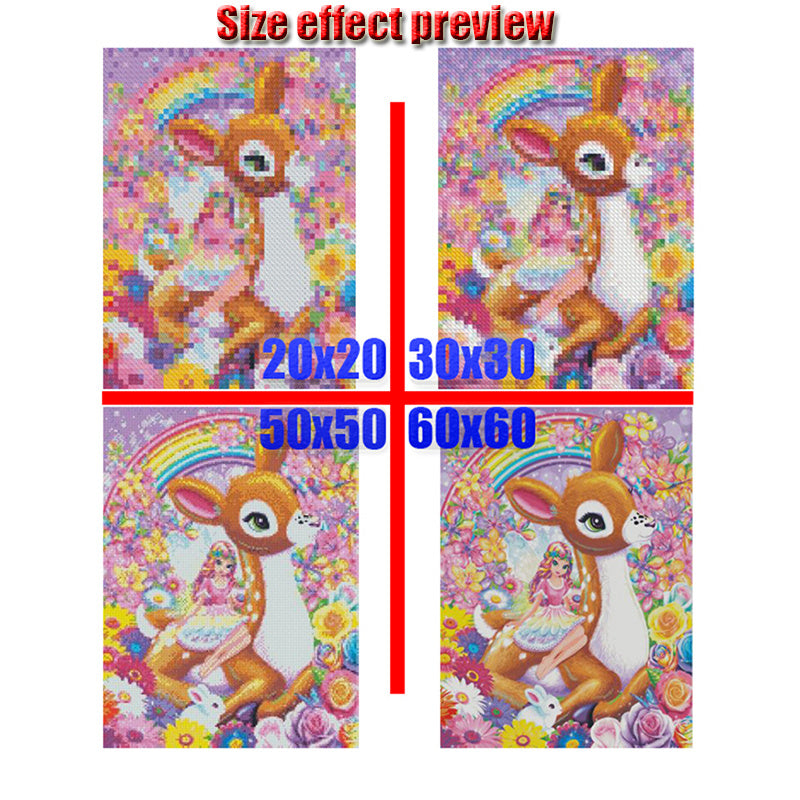 HKM-956819 Cartoon Flag Diamond Painting Mosaic - Full Circle Design for Creative Home Decor