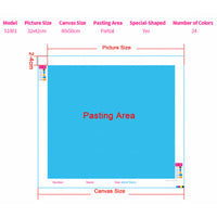 HKM-956819 Cartoon Flag Diamond Painting Mosaic - Full Circle Design for Creative Home Decor
