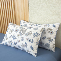 HKM-956819 Red Korean Style Washed Cotton Linen Pillowcase, 48x74cm