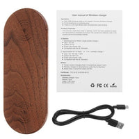 HKM-956883 Wooden Wireless Charger - 10W Bamboo, Beech & Walnut Options