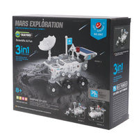 HKM-957075 3 in 1 Space Exploration Building Blocks Set - Mars Rover Educational Model Toy for Ages 8+