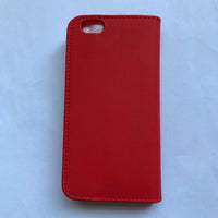 HKM-957075 Clamshell Flip Card Protector for Apple Mobile Phones - Durable Cowhide, PU, and TPU Materials