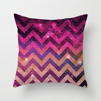 HKM-957203 Modern Geometric Peach Skin Square Pillowcase Cushion Cover - 45x45cm