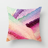 HKM-957203 Modern Geometric Peach Skin Square Pillowcase Cushion Cover - 45x45cm