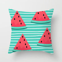 HKM-957203 Modern Geometric Peach Skin Square Pillowcase Cushion Cover - 45x45cm