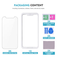 HKM-957203 Purple Matte Anti-Peep Tempered Glass Film for iPhone Models