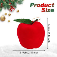 HKM-957267 12pcs Red Foam Christmas Ball Ornaments for Holiday Tree Decorations, 2.1 Inch