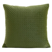 HKM-957267 Geometric Pattern Green Three-Dimensional Pleated Square Pillow Cover for Living Room