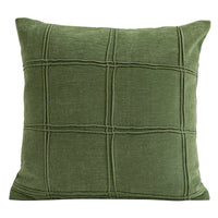 HKM-957267 Geometric Pattern Green Three-Dimensional Pleated Square Pillow Cover for Living Room