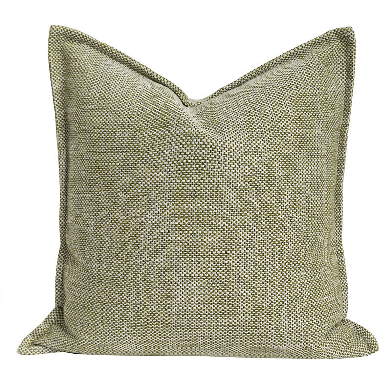 HKM-957267 Geometric Pattern Green Three-Dimensional Pleated Square Pillow Cover for Living Room