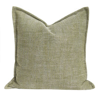 HKM-957267 Geometric Pattern Green Three-Dimensional Pleated Square Pillow Cover for Living Room