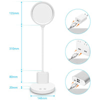 HKM-957331 Rechargeable Plug-in Bedside Lamp with Three Light Modes and USB Charging Cable - 55cm Tall