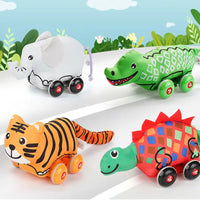 HKM-957395 Plush Animal Remote Control Car Toy with Music for Kids, Washable Soft Sponge Design
