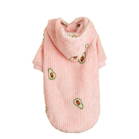 HKM-957395 Stylish Pet Hoodie with Avocado Print for Cats and Dogs