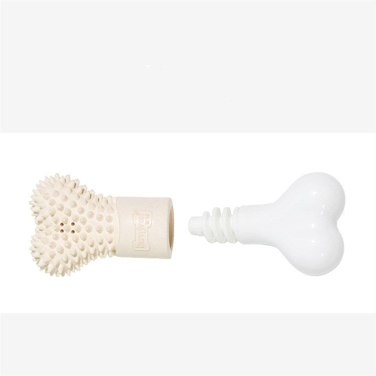 HKM-957459 Durable Nylon and Rubber Burr Bone Chewing Toy for Pets