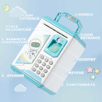 HKM-957651 Electronic Fingerprint Piggy Bank Toy for Kids - Safe Box Banking Fun