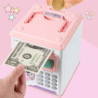HKM-957651 Electronic Fingerprint Piggy Bank Toy for Kids - Safe Box Banking Fun