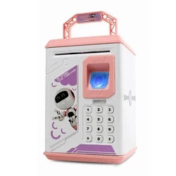HKM-957651 Electronic Fingerprint Piggy Bank Toy for Kids - Safe Box Banking Fun