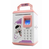 HKM-957651 Electronic Fingerprint Piggy Bank Toy for Kids - Safe Box Banking Fun