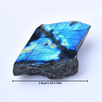 HKM-957651 Labradorite Polished Slate Ornaments for Modern Decor – Various Sizes Available