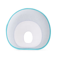 HKM-957651 Round Memory Foam Pillow with Pure Cotton Cover for All Seasons - Blue and Light Blue Options