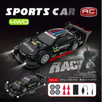 HKM-957971 Four Wheel Drive 15km/h Remote Control Drift Car with LED Lights and Adjustable Accelerator