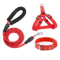 HKM-957971 Reflective EVA Pet Dog Leash and Collar Set - Fashionable and Simple Design in Multiple Colors